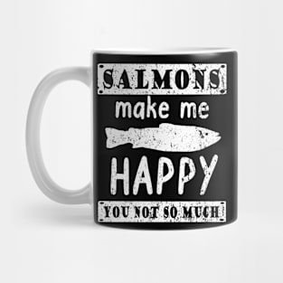 Salmons make me happy salmon saying Norway fish Mug